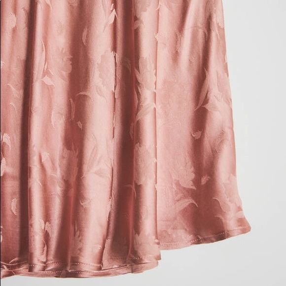 Farrow Margot Jacquard Bias Cut Slip Skirt Midi - Picture 4 of 6